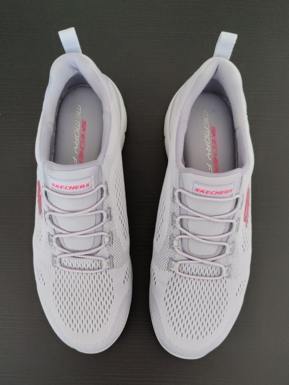 Skechers Women’s Light Purple Slip-On Memory Foam Sneakers